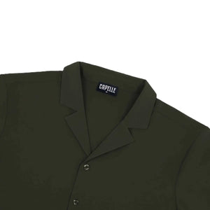olive green shirt detail