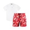 Flamingo Frost – Men’s Matching Resort Set