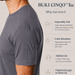 Buki CINQO men's tech tee raven, image 3 of 7