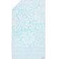 Ruby Mint Rothschild light blue and ivory cotton beach towel, image 2 of 6