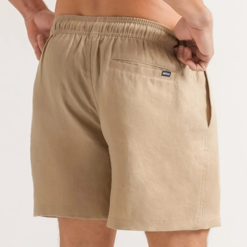 Sahara Dunes men's linen short, back view