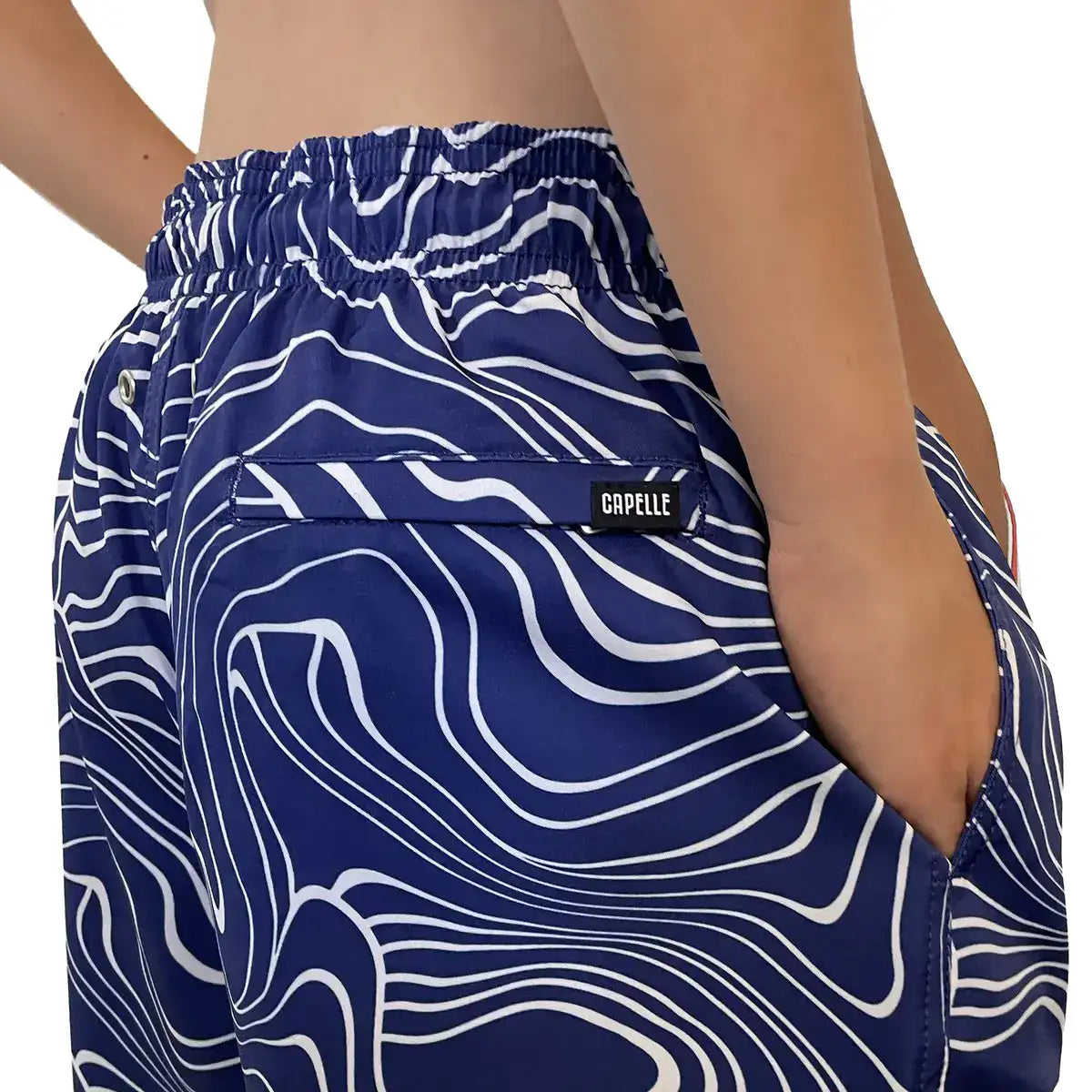 Sand Waves, Harbor and Surf boys hybrid short, fabric detail