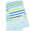 Ruby Mint Stanhope Oversized Cotton Beach Towel, Blue, White and Yellow
