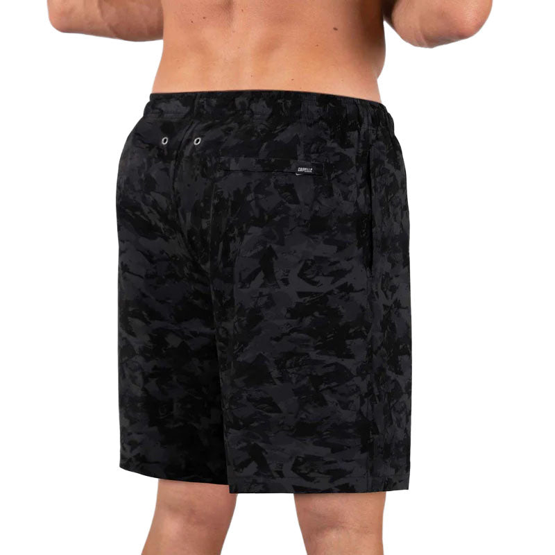 length:long street camo hybrid short studio back