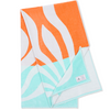 Ruby Mint Fairchild Oversized Cotton Beach Towel, Coral and Blue