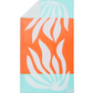 Ruby Mint Fairchild coral and blue cotton beach towel, image 2 of 4