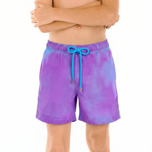 Boys Temperature Reactive Hybrid Swim & Play Shorts – Switch Blue/Purple