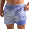 Men’s Switch Temperature Reactive Hybrid Shorts – Blue/Mint