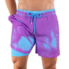 Men’s Switch Temperature Reactive Hybrid Shorts – Blue/Purple