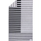Ruby Mint Thayer black and white stripe cotton beach towel, image 2 of 6