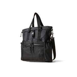 The Brown Buffalo Conceal Tote 20L laptop tote backpack in Black Grid