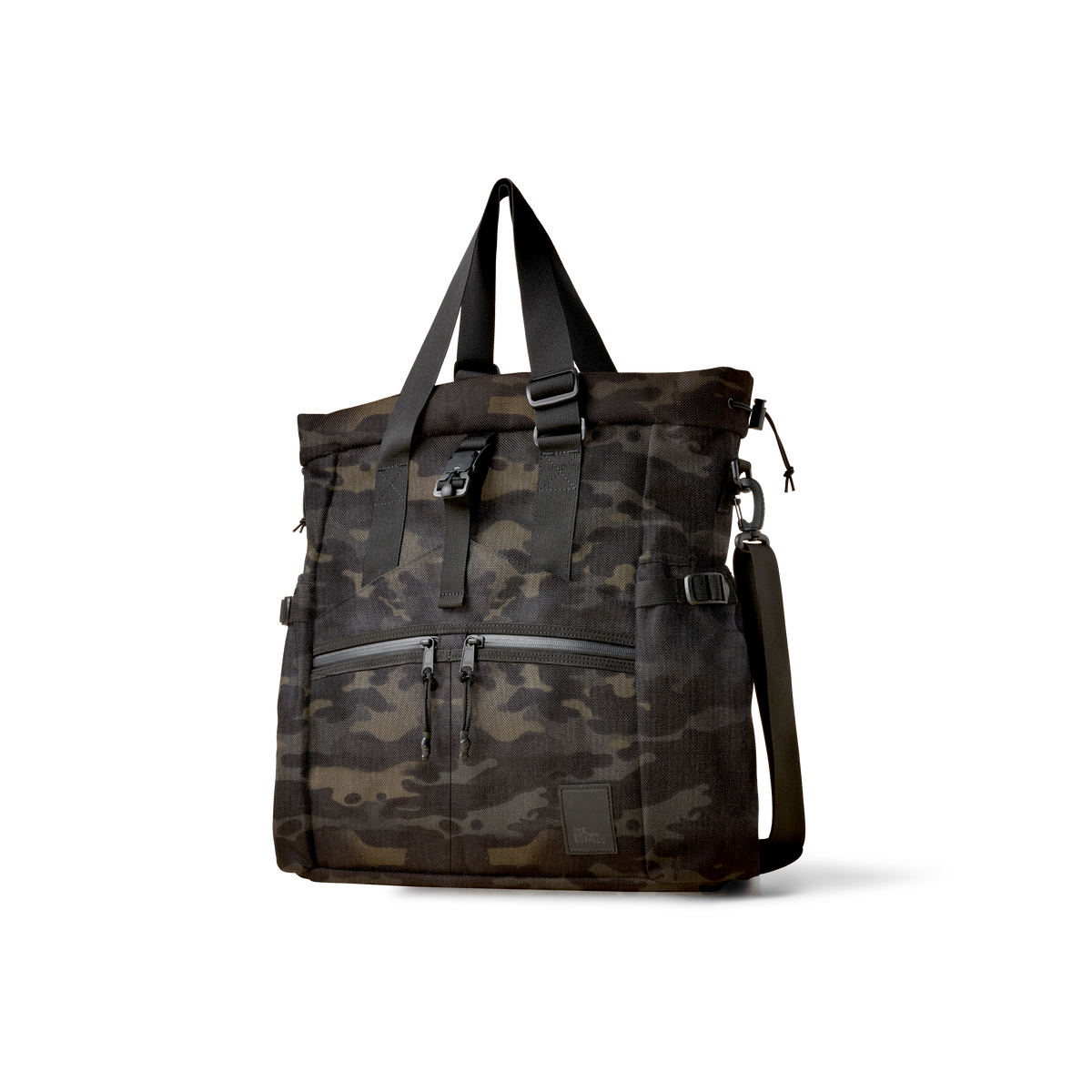 The Brown Buffalo Conceal Tote 20L laptop tote backpack in Black Multicam