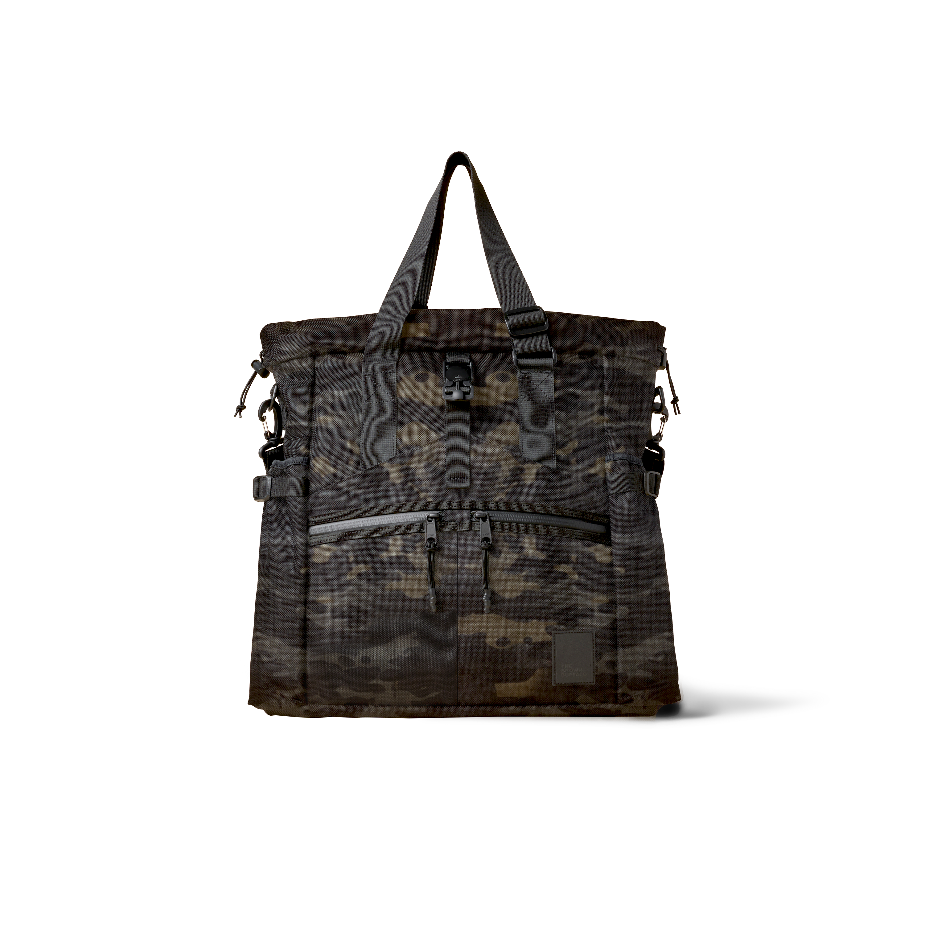 The Brown Buffalo Conceal Tote 20L laptop tote backpack in Black Multicam, view 2