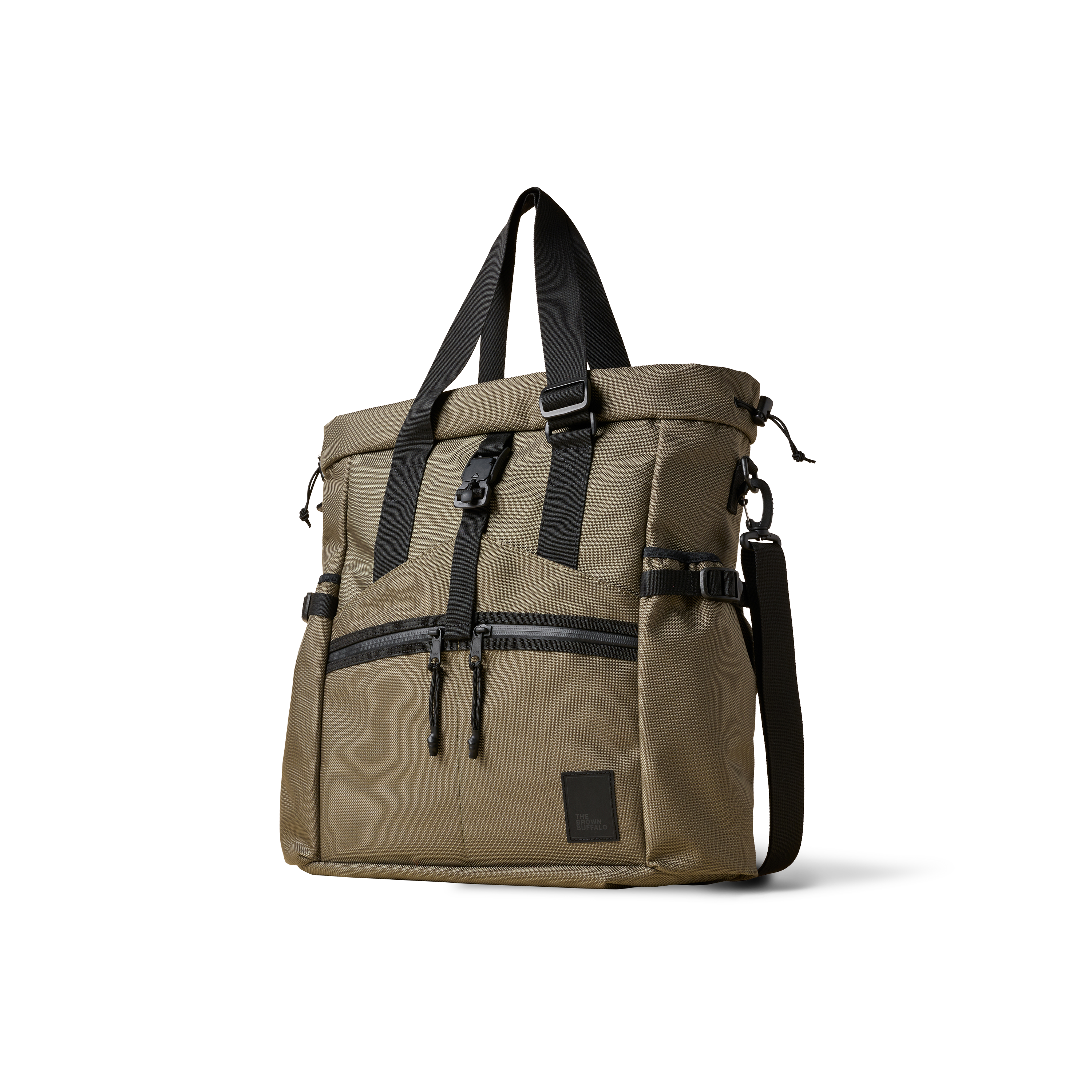 The Brown Buffalo Conceal Tote 20L laptop tote backpack in Ranger Green Ballistic