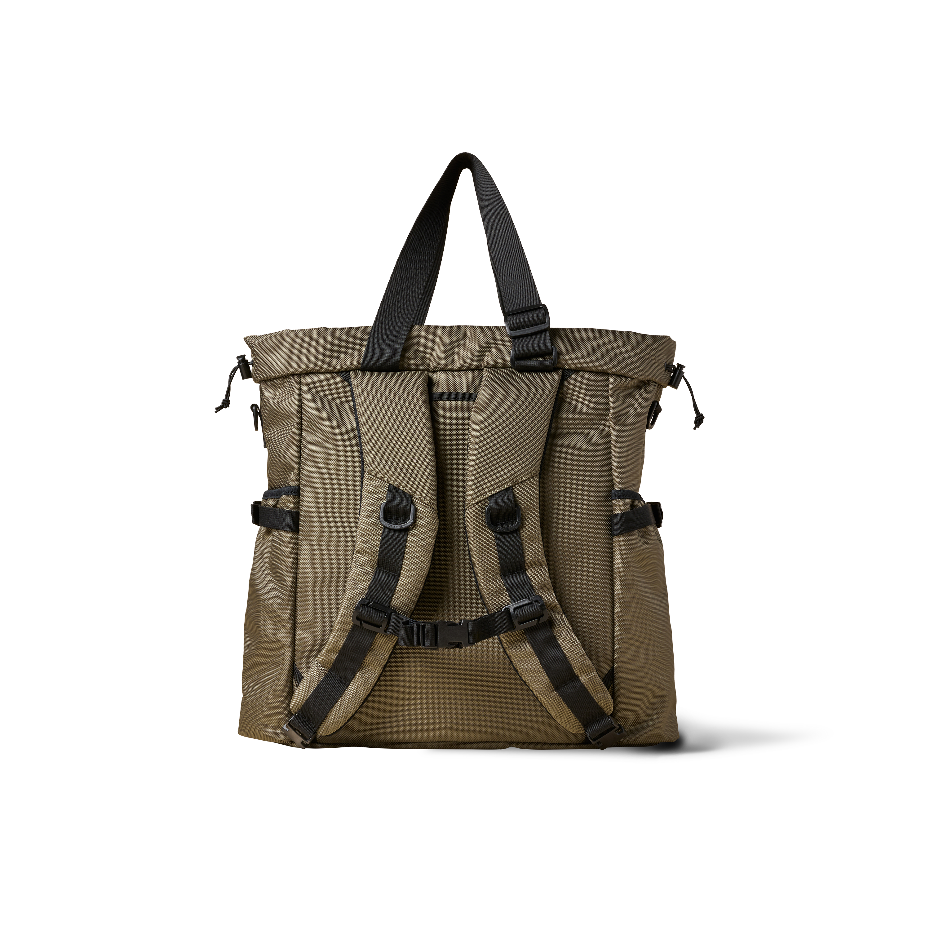 The Brown Buffalo Conceal Tote 20L laptop tote backpack in Ranger Green Ballistic, view 3