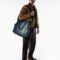 The Brown Buffalo Conceal Tote 20L laptop tote backpack in Black Grid, view 4
