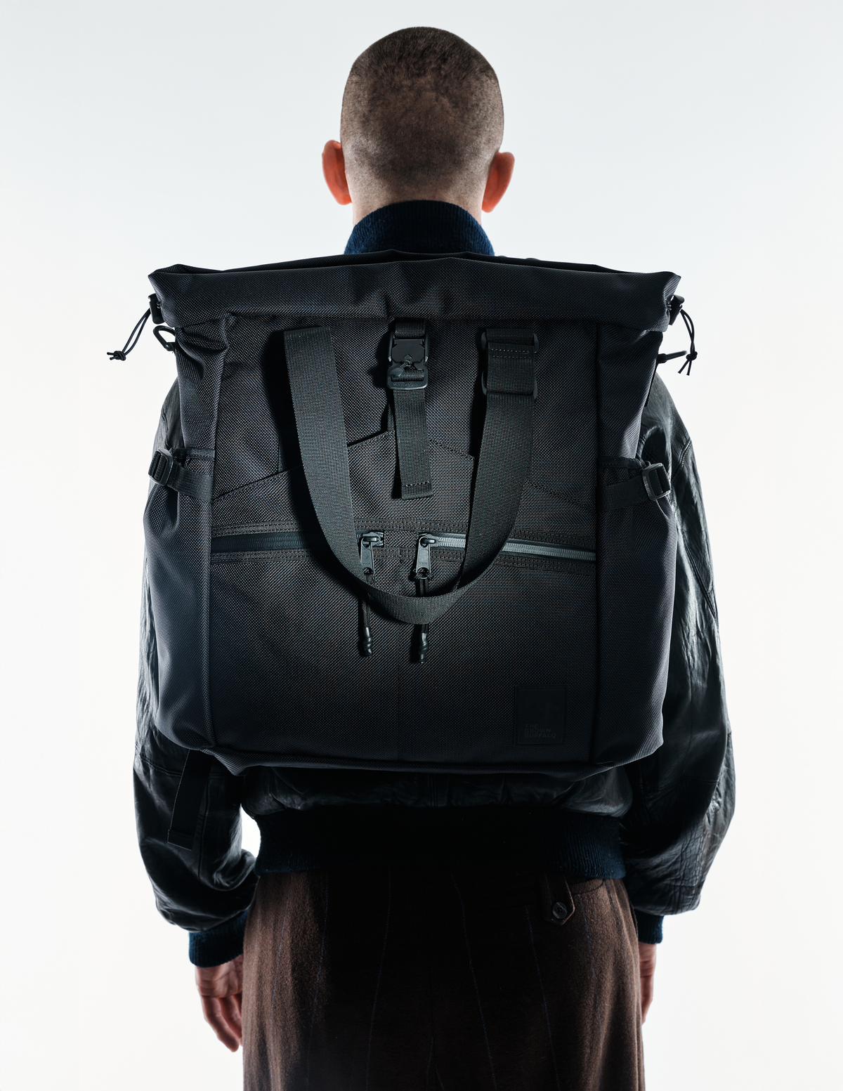 The Brown Buffalo Conceal Tote 20L laptop tote backpack in Ballistic Black, view 6