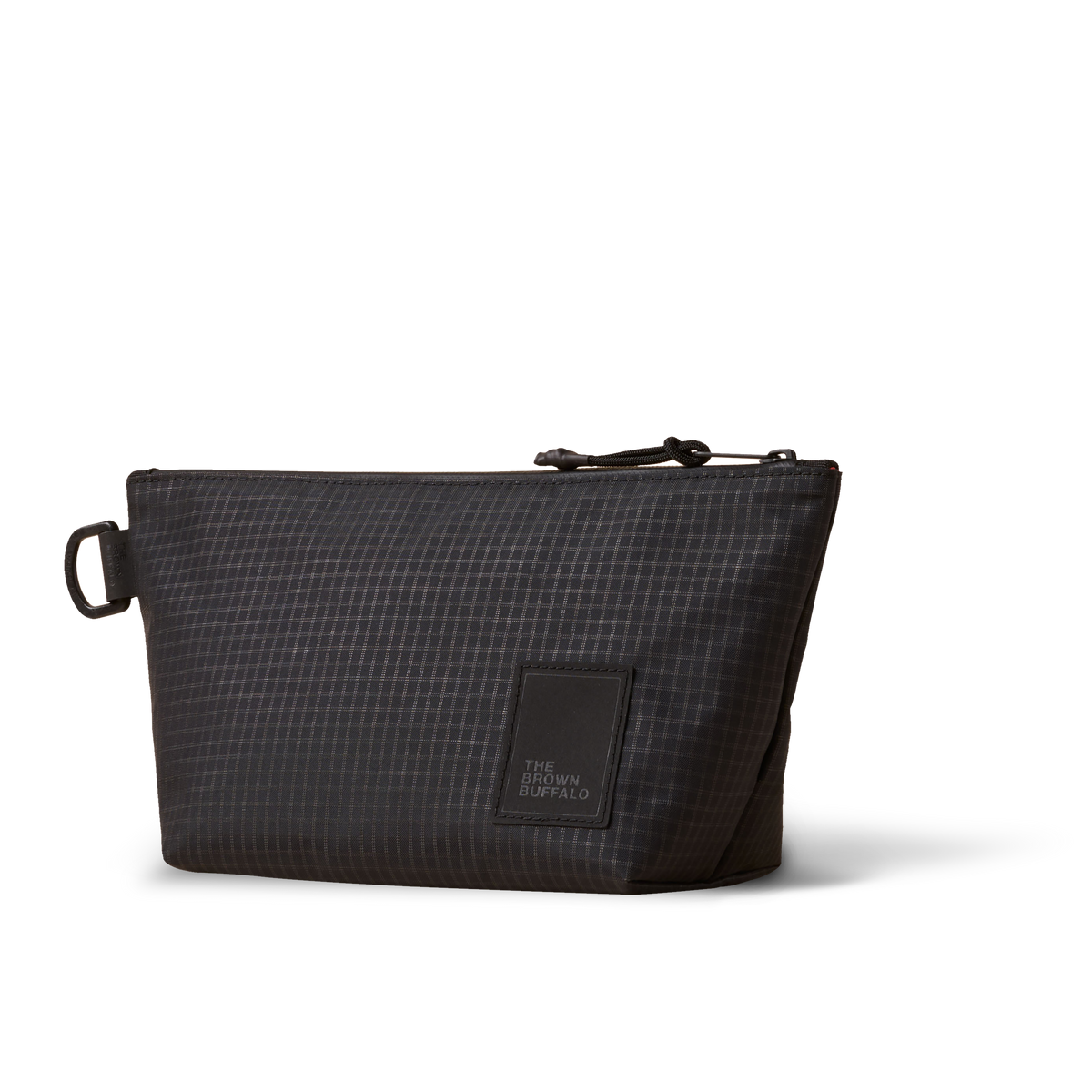 The Brown Buffalo Dopp Kit toiletry bag in Black Grid