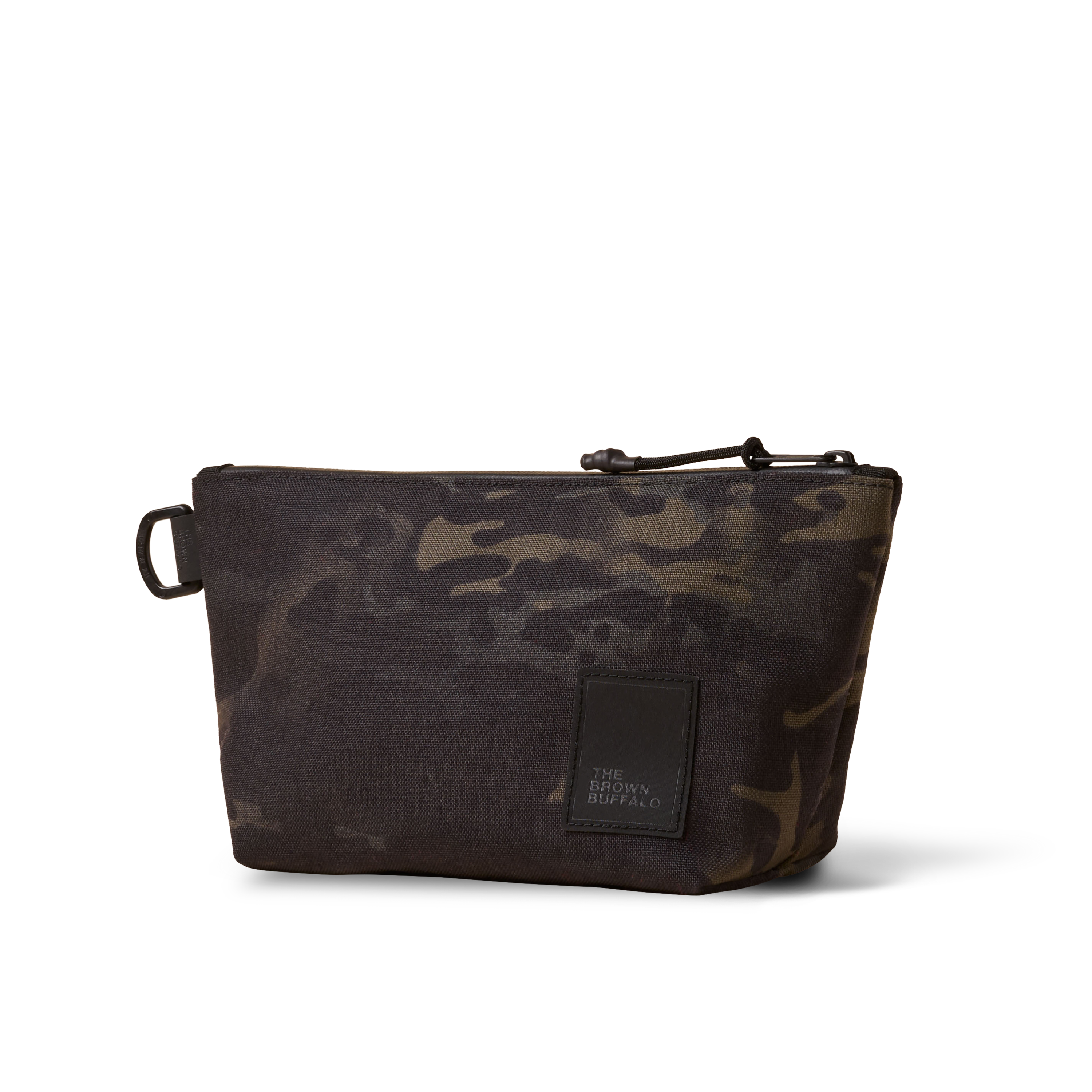 The Brown Buffalo Dopp Kit toiletry bag in Black Multicam