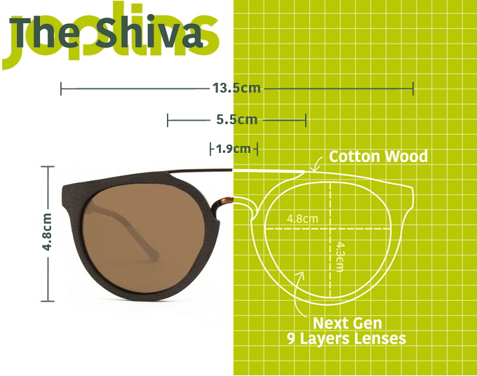 Shiva Polarized Bio Acetate Sunglasses