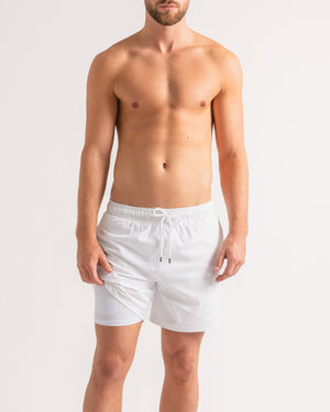 length:classic arctic white hybrid short studio front feature