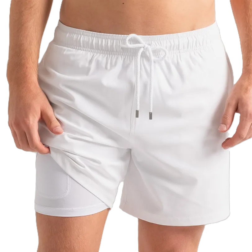 length:classic arctic white hybrid short 
