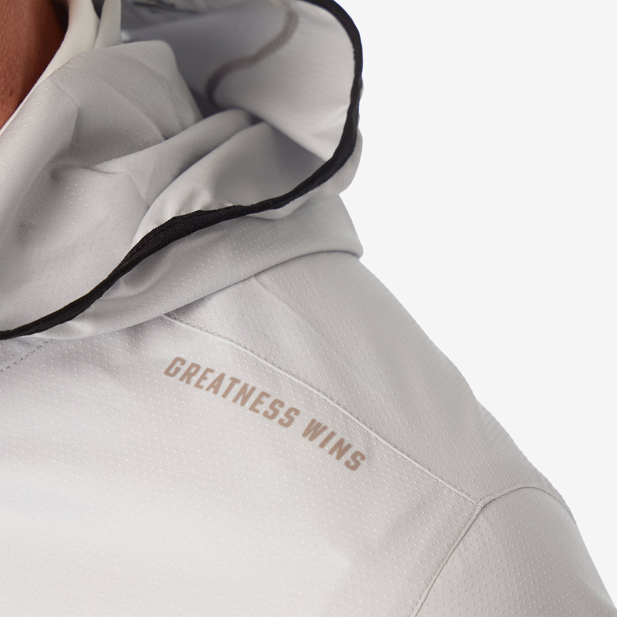 Greatness Wins Windbreaker Jacket in Ash Gray, view 5