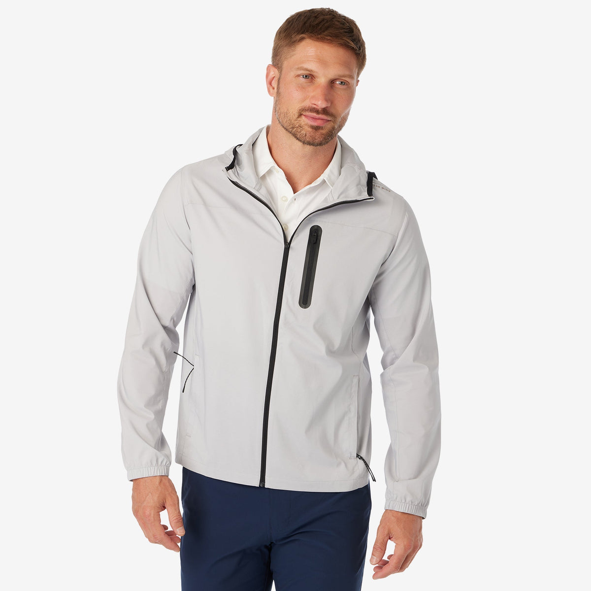 Greatness Wins Windbreaker Jacket in Ash Gray