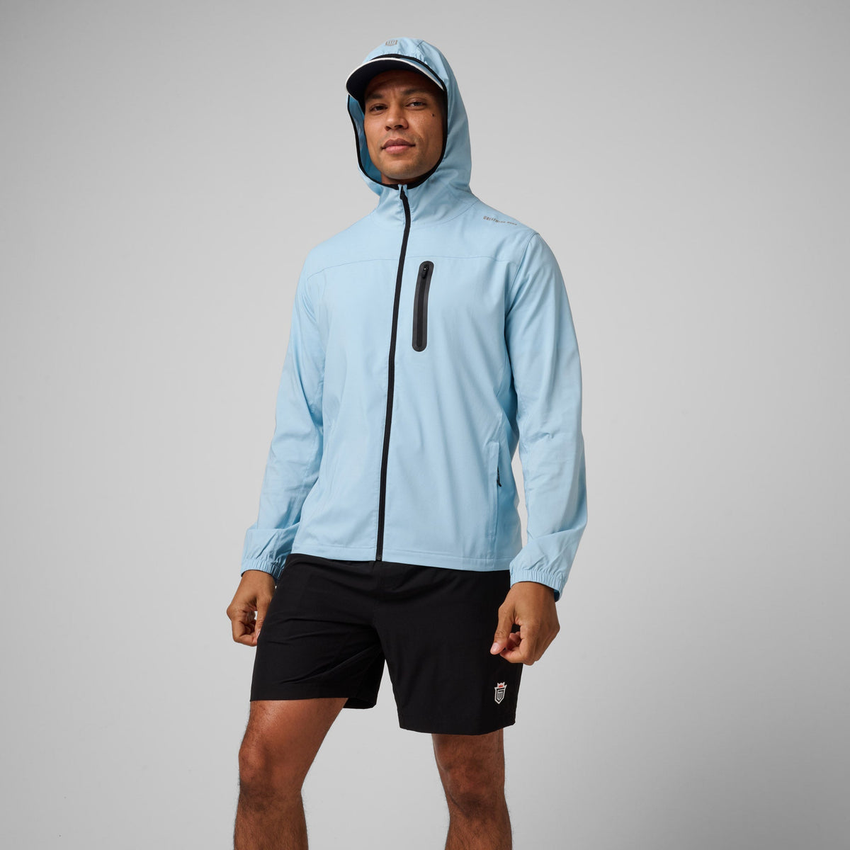 Greatness Wins Windbreaker Jacket in Coastal Blue, view 3