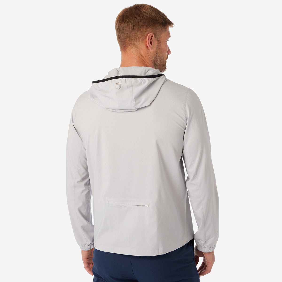 Greatness Wins Windbreaker Jacket in Ash Gray, view 6