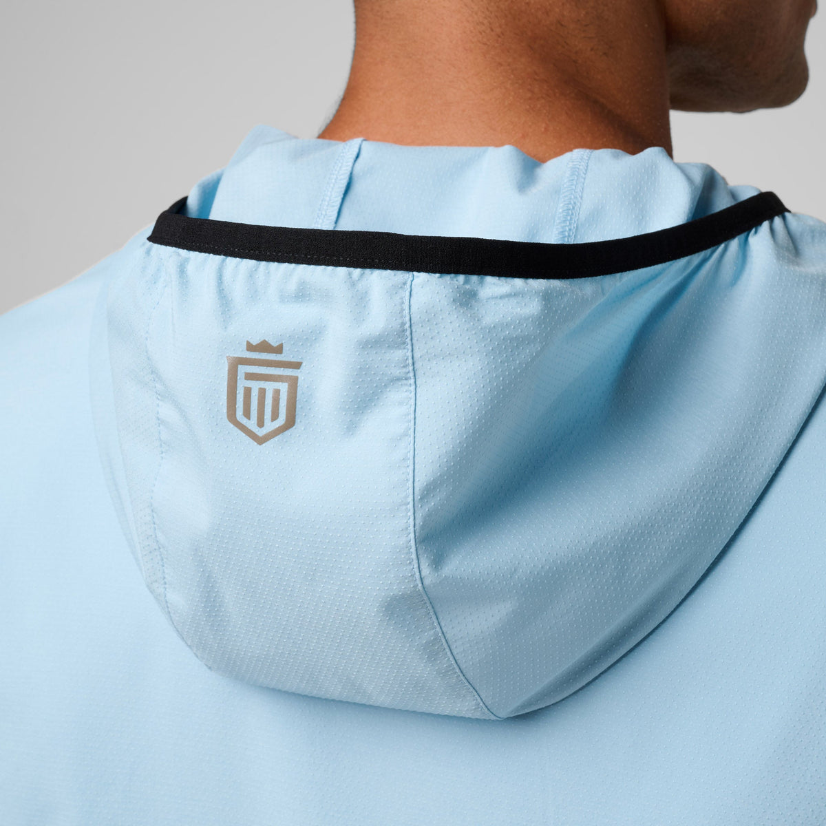 Greatness Wins Windbreaker Jacket in Coastal Blue, view 6